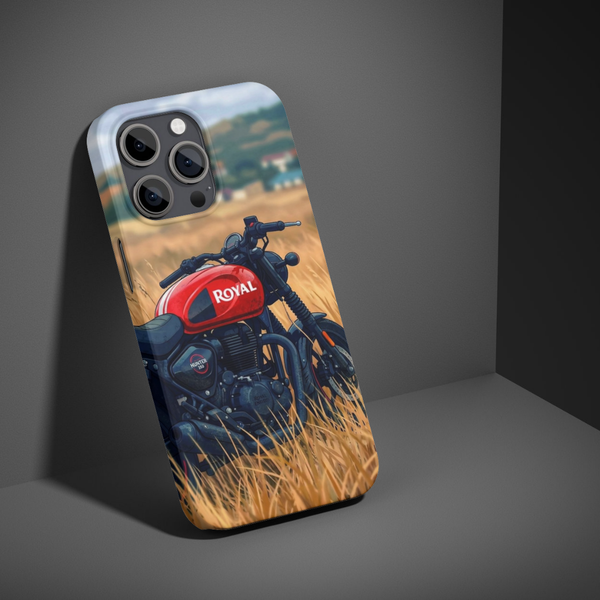 Classic Red Motorcycle Phone Case