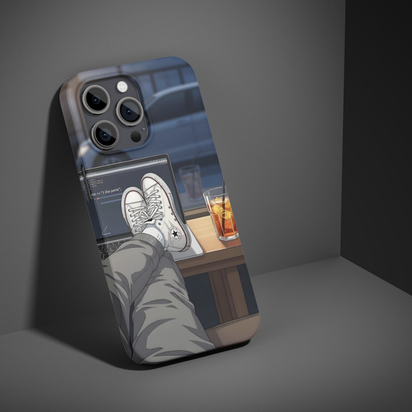 💻 Late Night Hustle Anime Phone Case