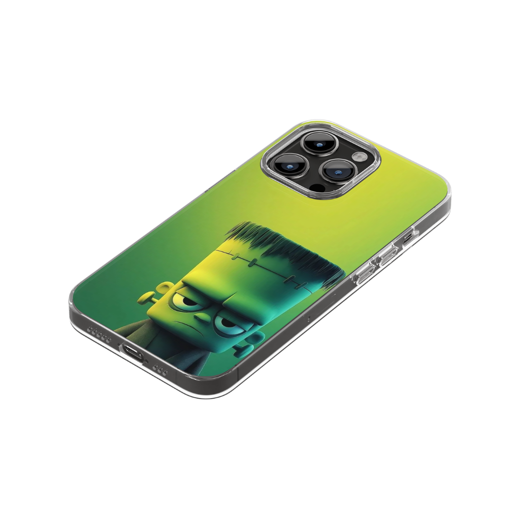 🧟 Neon Frankenstein Case – Moody Monster Edition