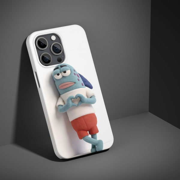 Cute Blue Fish Cartoon Phone Case