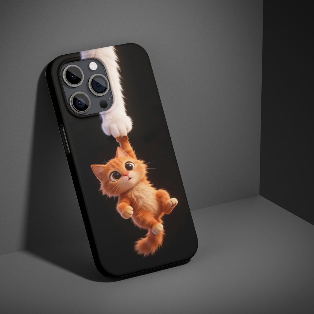 Cute Hanging Kitten Phone Case